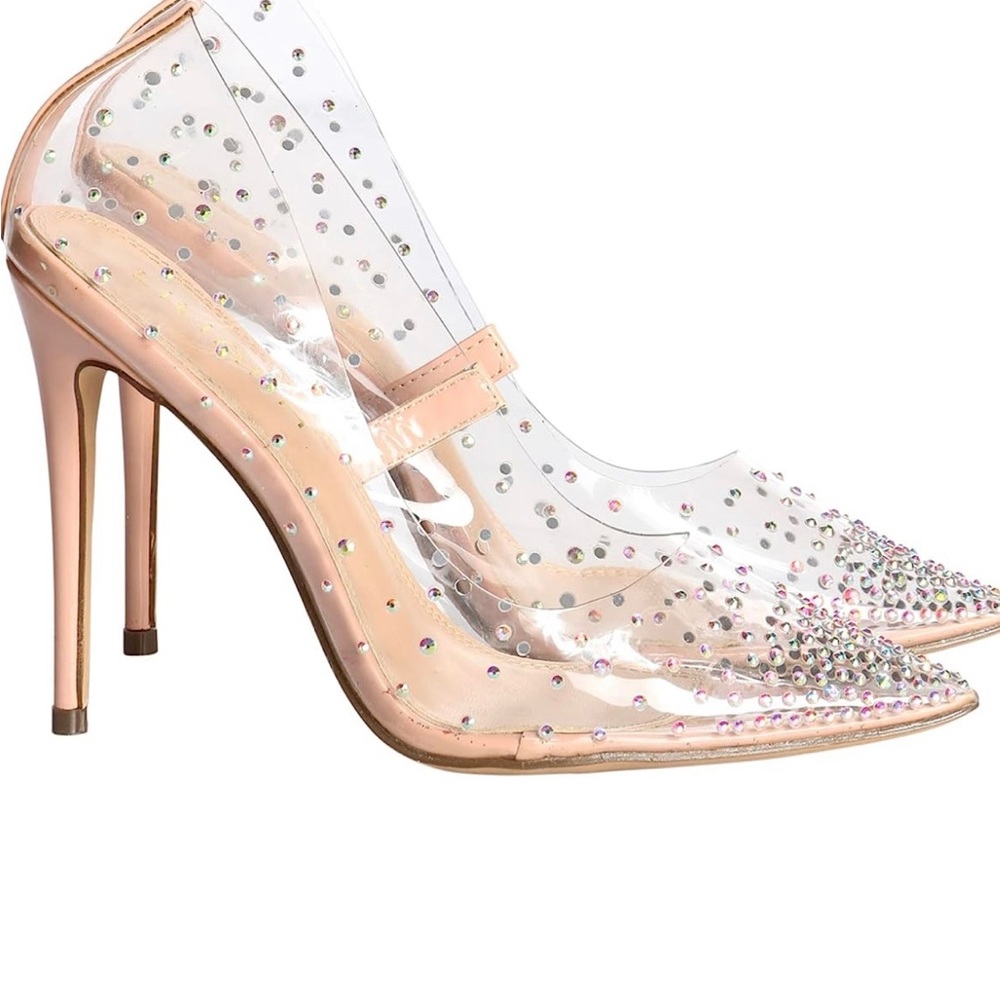 Clear Rhinestone Pump - Picture 2 of 3